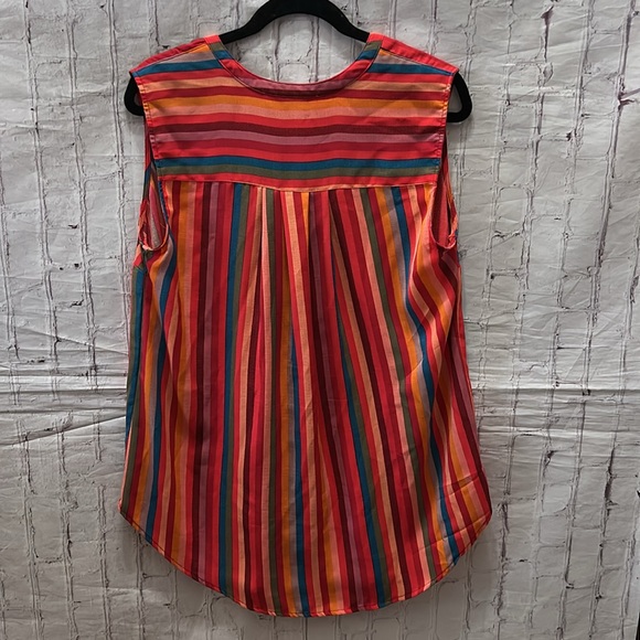 Torrid Vertical Striped Harper Sleeveless Spring Summer Top Tank Size 2X - Picture 7 of 7